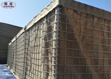 De stof voerde Militaire Gabion-Doos, Gabion-Manden Behoudende Muur