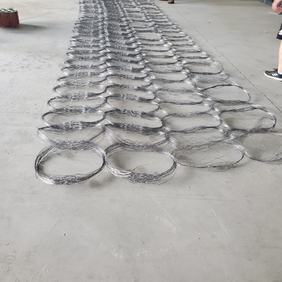 Anti-Tank Trap Interception Barrier Draadgasharing Obstakelnet Met Plain Weave Woven Cut Welded Bended Processing Services