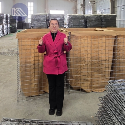 Mil 1 Hesco Barrier 1,37m x 1,06m x 10m gegalvaniseerd stalen overstromingsbescherming