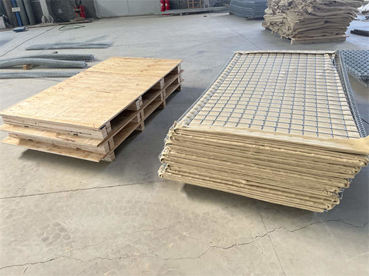 Gegalvaniseerd staal defensieve barrière muur 4 mm draadnet