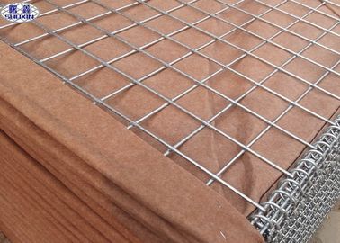 Bruine Militaire Gabion-Doos, Gegalvaniseerde Gabion de Doosdoeltreffende bescherming van Hesco barrière