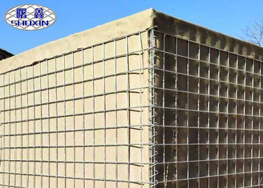 Gelaste Verdedigingsbarrière Anti - Explosiemuur met Beige Geotextile