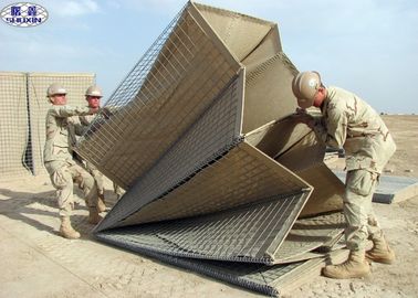 De verdedigings Schermende Hesco-Met een laag bedekte Eigenschap van de Bastionmuur Galfan 3 Jaar Garantie