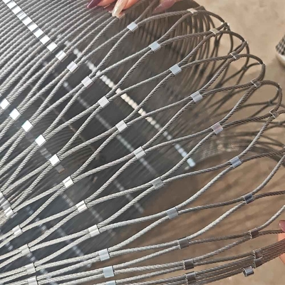 Beschermende roestvrijstalen touwnet Anti-drone net Antirust behandeling