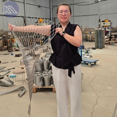 Decoratie roestvrij staal draad touw Ferrule Anti Drone Mesh Net 3x3m