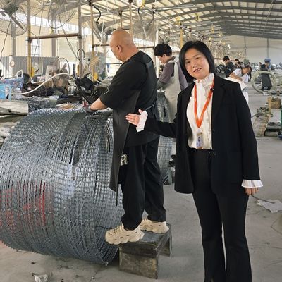 Ukraine thermisch verzinkte BTO-16 prikkelmesdraad beveiligingshekwerk