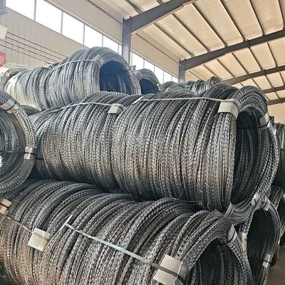 Roestvrijstalen scheermesprikkeldraad Tactische veiligheidsperimeter