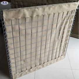 De gelaste Gevulde Barrières van het Draadnetwerk Zand/Militaire de Doosmuur van Zandgabion