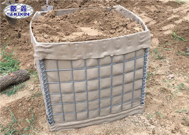 Geotextile voerde Militaire HESCO-Barrière, Gelaste Gabion-Barrière Met grote trekspanning