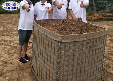 De aarde vulde Zand Gevulde Barrières, Doos van het de Mandzand van het Veiligheids de Militaire Bastion