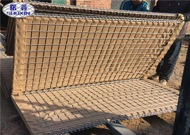 Zand Gevulde Gabion-Vloedbarrières met Geotextile Gegalvaniseerde Staaldraad