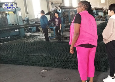 2 × 2 × 0,3 Pvc Met een laag bedekte Gabion-het Bewijs Gemakkelijke Installatie van het Doosweer