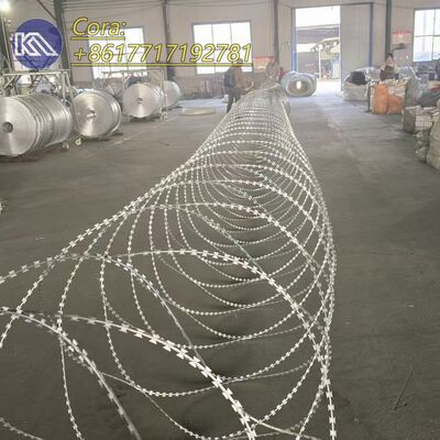 China Fabriek Concertina Scheermes Draad gebruikt voor Grensbescherming van Landen