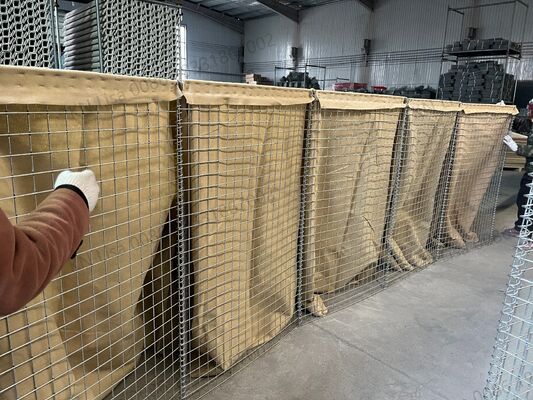 Professionele leveringenAangepaste vouwbare defensieve barrière gegalvaniseerde beveiligingsmuur overstroming defensieve barrière explosie beveiligingsmuur