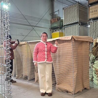 Mil 1 Defensieve barrière Hesco barrière gegalvaniseerd gelast mesh Prefabriceerde overstromingsbestrijding Militaire vestingwerken Gemakkelijke montage