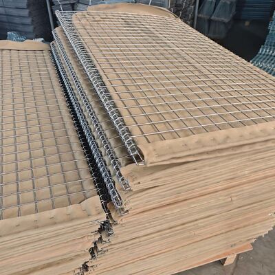 Zware gegalvaniseerde verdedigingsbarrière bastion explosieveilige zandmuur