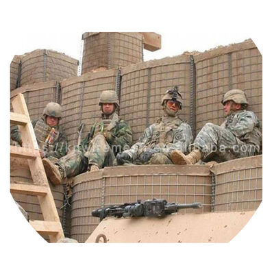 Gegalvaniseerde Mil3 Sandwall Barrier Blast Wall Voor overstromingen Mil6 Gabion Gespannen defensieve barrières