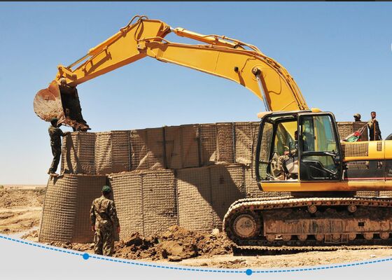 Warmbad verzinkd ijzerdraad verdedigingsbastion barrières verzinkt oppervlak koolstofstaaldraad zware beveiligingsomheining