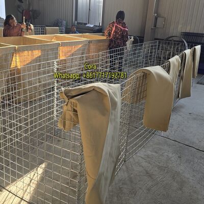 MIL1 Zware 1,37m hoge defensieve bastion barrières gebruikt in het Russisch-Oekraïense conflict