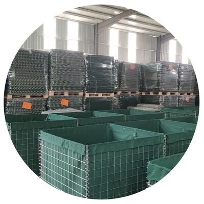 Standaard Militaire Warm Verzinkte Defensieve Bastion Barrières, Hesco Defensieve Zandmuur Op Schietbaan