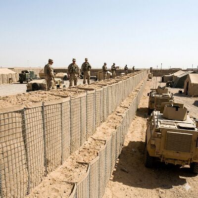 Defensie Zand Explosieveilige kooi Prijs Beveiliging Eco Bastion Barrière Gelaste Gabion Box Explosieveilige kooi