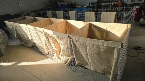 Geotextiel Militaire Bastion Barrière Verdedigingsmuur Arabië Draagbare Snelle Installatie Anti-Aanvaring Productiecapaciteit