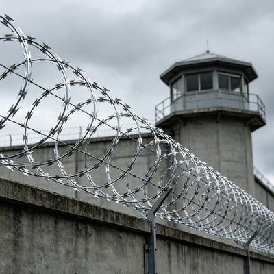Zware galvaniseerde prikkeldraad BTO-22 anti-klimbeveiligingshek voor magazijn