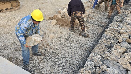 Fabriekscompetitieve prijs 6*8cm Geweven Gabionen Gabionenmand 2.2mm Gabion