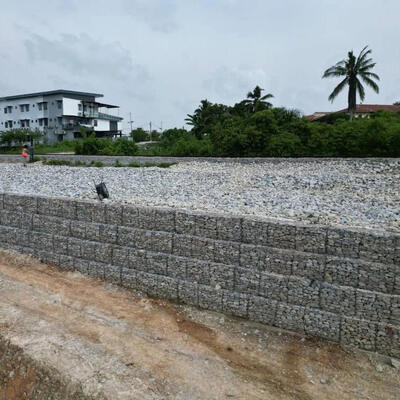 Corrosiebestendig dubbel draaiend zeshoekig gabion gaas mandje met 4*1*1m te koop