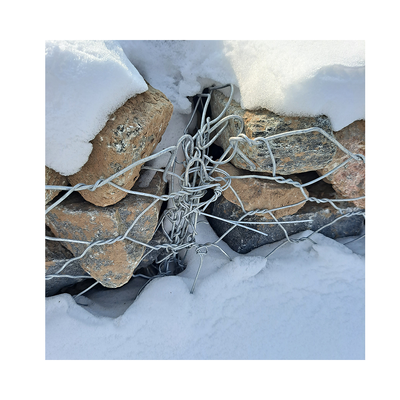 Goede Kwaliteit Geweven IJzerdraad 2*1*1 Gabion Mand Keermuur Met Steen Gevuld