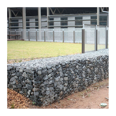 Hexagonale gegalvaniseerde gabion mand 4*1*1m hellingsbescherming Gabion 2*1*0.3m Matras