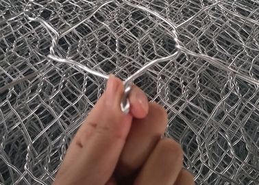 Hexagonale de Steen Behoudende Muren van de Draadkooi, de Steen Gevulde Kooien van de Metaaldoos