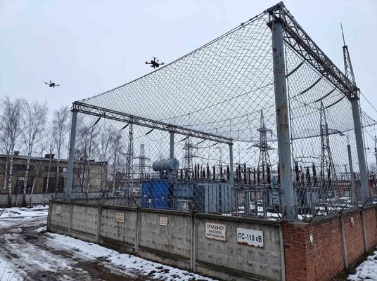 Anti-UAV-verdedigingsnet voor Rusland | Draadkabelgaasbeschermingsnet