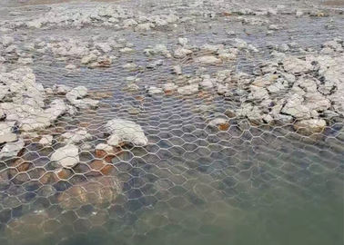 Pvc Met een laag bedekte Gabion-Mandenkooien, 60 X 80mm de Muurmanden van Staalgabion