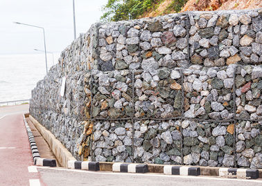 Pvc Met een laag bedekte Gabion-de Muurkooien van Mandengabion, Gabion-Doos voor Bankbescherming