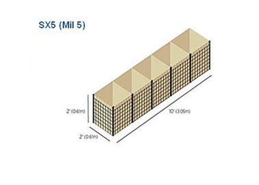 De gelaste Militaire Barrière van het Draadnetwerk, de Barrière Mil 5 2424 van Verdedigingsmuurhesco