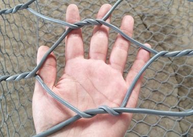 Pvc bedekte 2*1*1M Lowes Gabion Steen Gevulde Manden voor Behoudende Muur met een laag