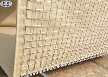 Mil1 - Mil10-het Zand vulde het Militaire Gelaste Hesco Bastion van Hesco Barrières