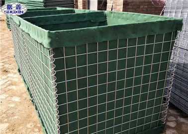 Barrières HDP van Collapsable galvaniseerden de Militaire Hesco Gelaste Gevoerd Geotextile