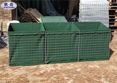 Groene HDP galvaniseerde Militaire Hesco-Barrières voor Tijdelijke Vestingwerken