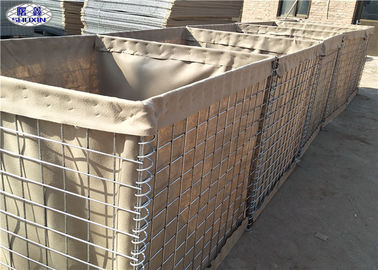 Duurzame Geotextile voerde de Gelaste Gevulde Barrières van HESCO Zand voor Perimetermuur