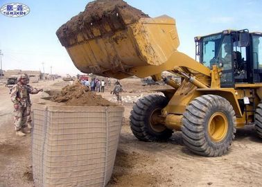 Militaire Geotextile Zand Gevulde Barrières, Hete Ondergedompelde Gegalvaniseerde Hesco-Type Barrières