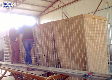 De Doosbarrière 1x1x1M van Hesco Verdedigings Gelaste Gabion met Geotextile Doek