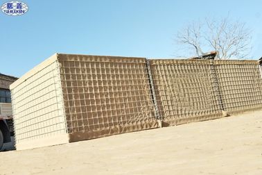Geassembleerde van de Barrièresmil 3 van Veiligheidshesco Verdedigings Gevulde de Barrièresmuur Zand