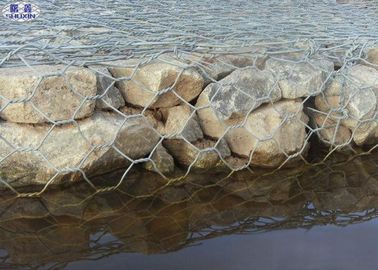 Pvc bedekte de Gegalvaniseerde Manden van Gabion van de Erosiecontrole voor Rivier/Bankhelling met een laag