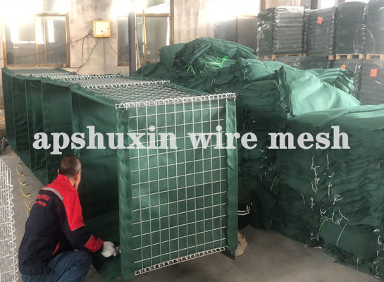 Gegalvaniseerd Gelast Mesh Gabion Military Barrier