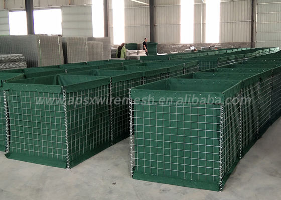 4.0mm Gegalvaniseerd Gelast Mesh Gabion Box Military Barrier