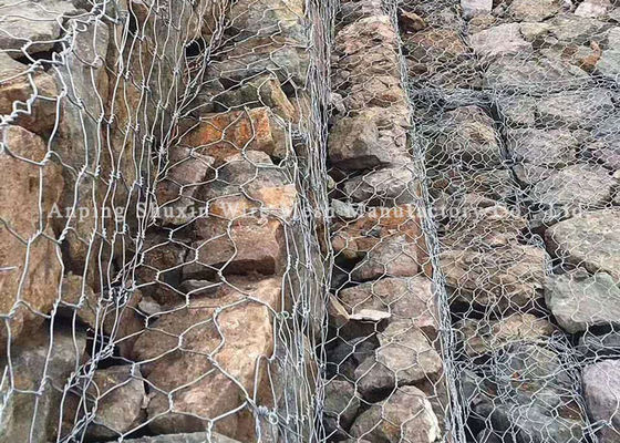 Drie Draai Geweven Hoge de Muurkooien van Zinkgabion