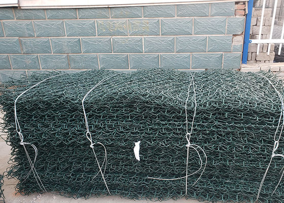Van het roestbewijs Hexagon Gegalvaniseerde Gabion Mand van Galfan voor Zeedijkbescherming