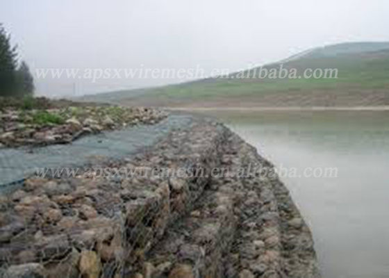 Zware Zink Met een laag bedekte die Gabion-Doos met Treksterkte 380-400MPa op Pallet wordt ingepakt